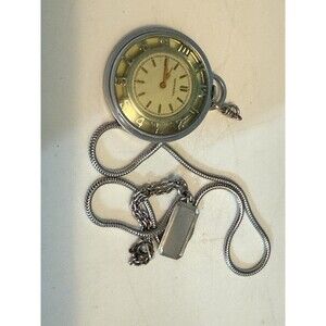 Awesome 1950's Imperial Pocket Watch Skeleton Style Display Exhibition 41mm(read